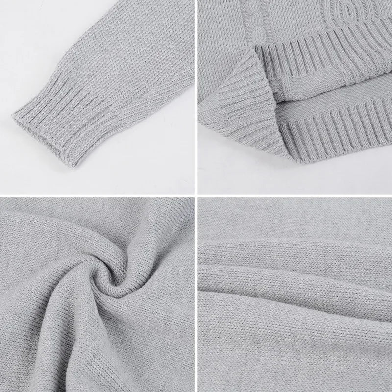 Men's Turtleneck Sweater Retro Knitted
