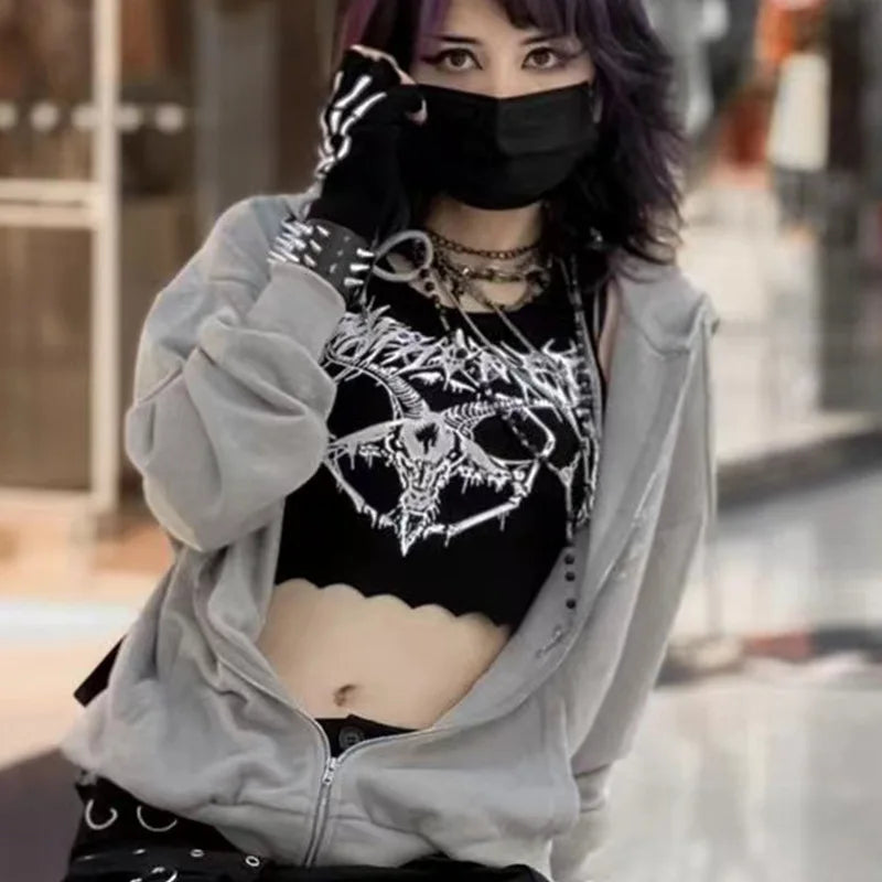 Grunge Goat Women's Crop Top