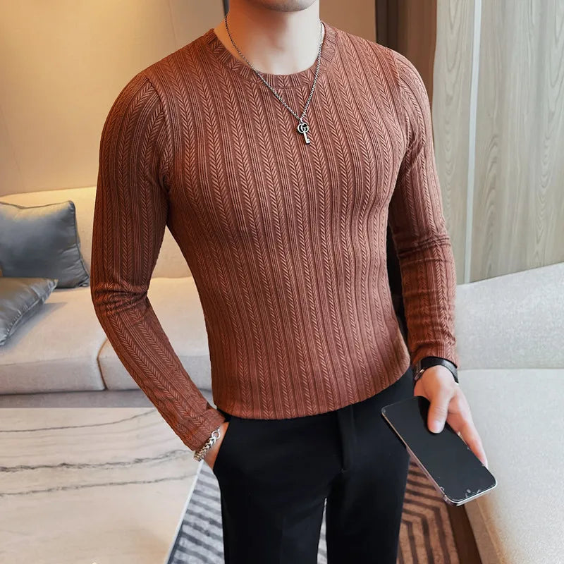 O-Neck Casual Slim Fit Pullover