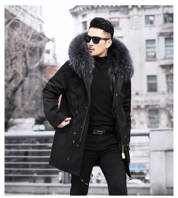 Fur Lined Winter Coat Imitation Mink
