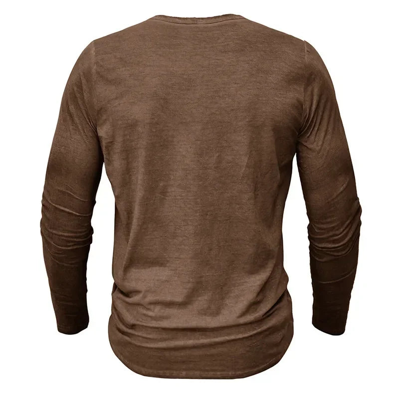 Vintage Mens Henley Shirt