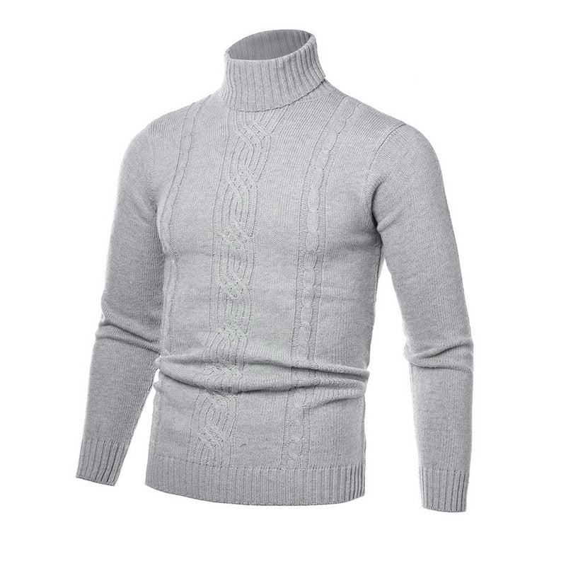 Men's Turtleneck Sweater Retro Knitted