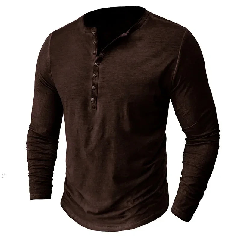 Vintage Mens Henley Shirt