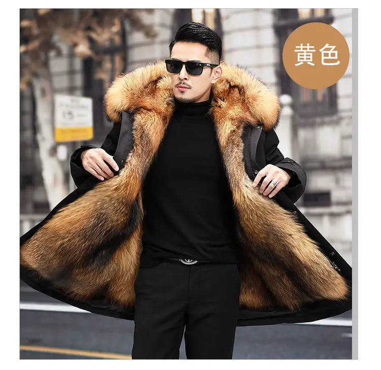 Fur Lined Winter Coat Imitation Mink