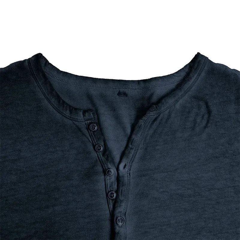 Vintage Mens Henley Shirt