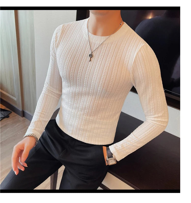 O-Neck Casual Slim Fit Pullover