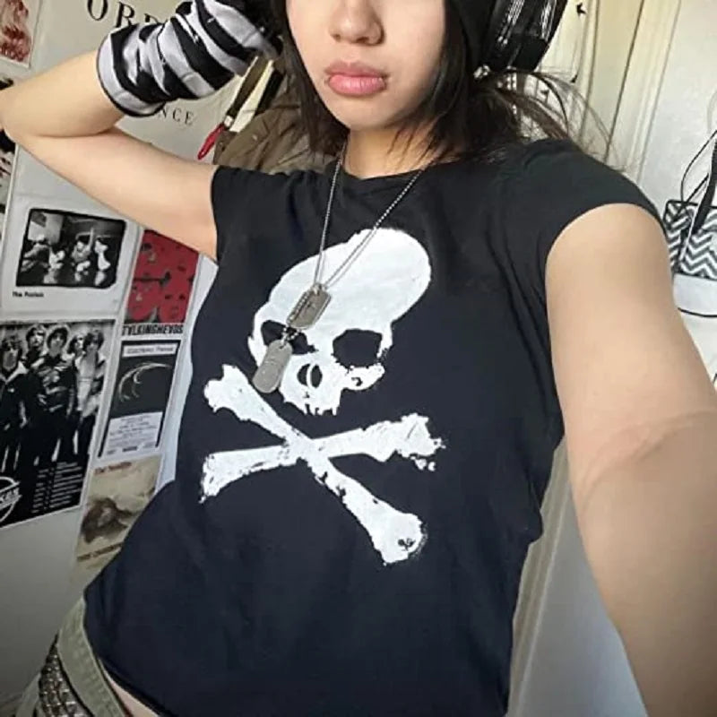 Vintage Print Short Sleeve T-Shirt