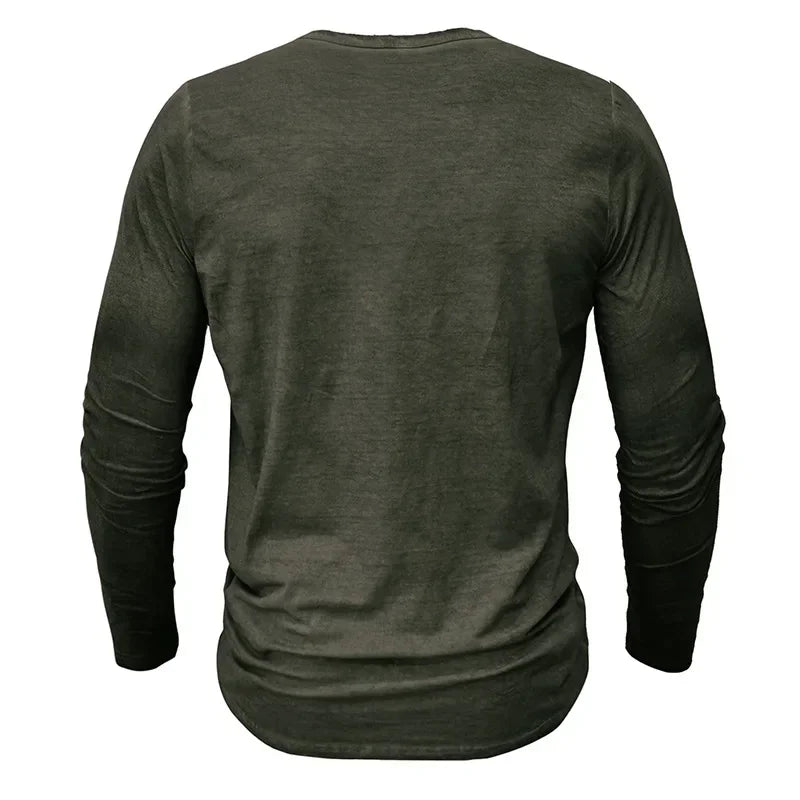 Vintage Mens Henley Shirt