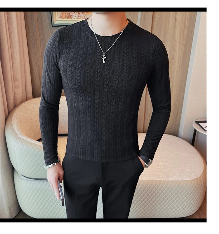 O-Neck Casual Slim Fit Pullover