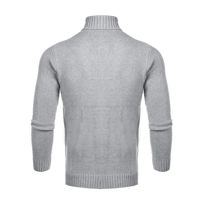 Men's Turtleneck Sweater Retro Knitted