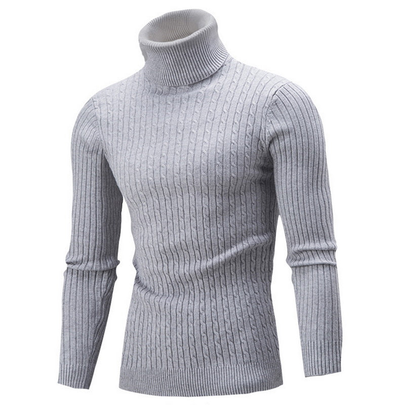 Men's Turtleneck Sweater Retro Knitted