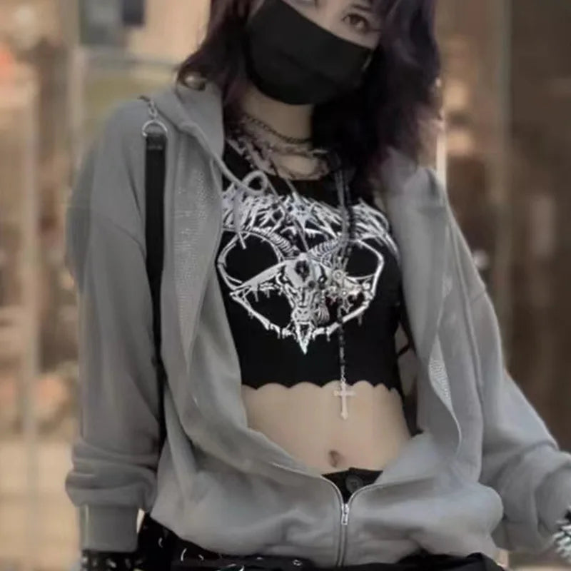 Grunge Goat Women's Crop Top