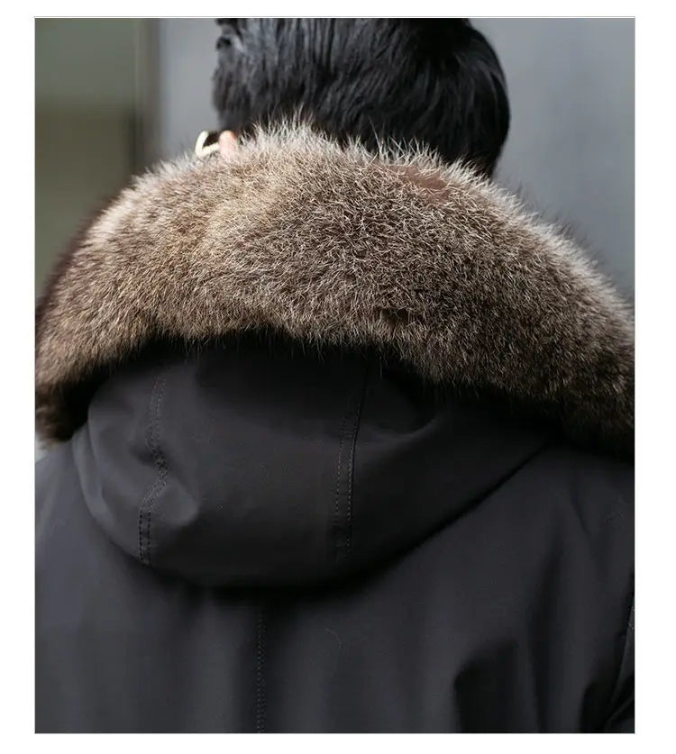 Fur Lined Winter Coat Imitation Mink