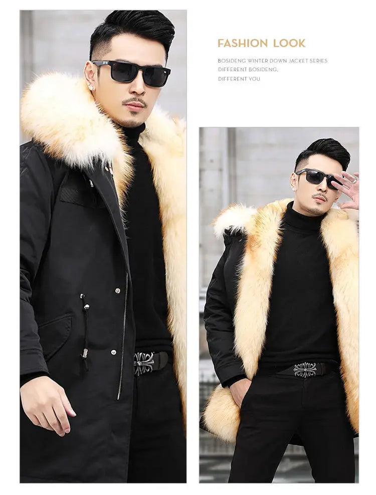 Fur Lined Winter Coat Imitation Mink