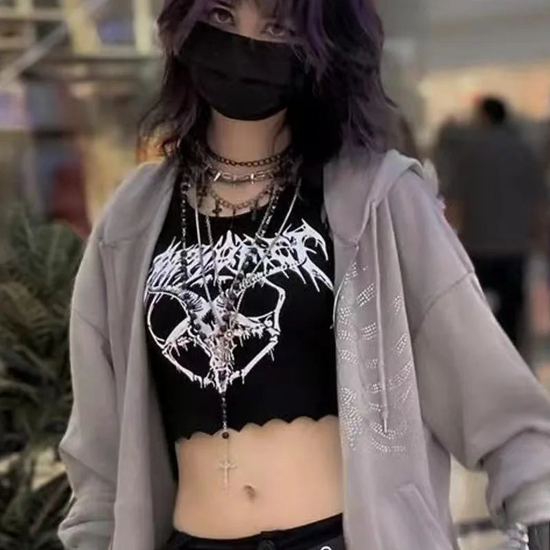 Grunge Goat Women's Crop Top