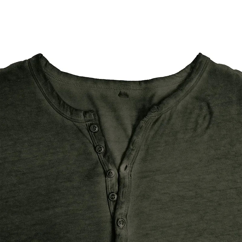 Vintage Mens Henley Shirt
