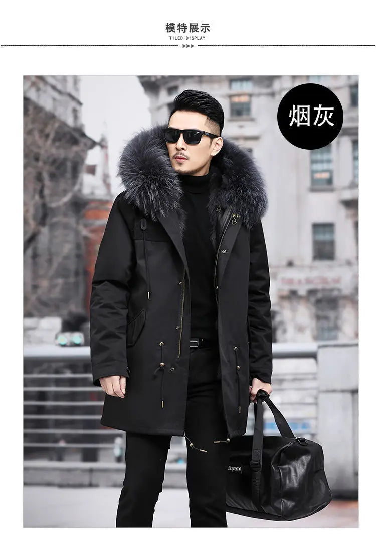 Fur Lined Winter Coat Imitation Mink