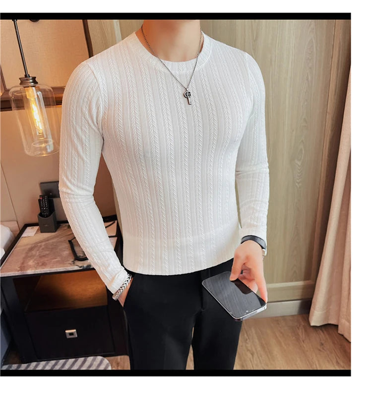 O-Neck Casual Slim Fit Pullover