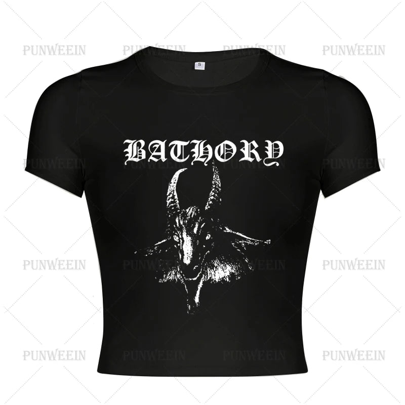 Dark Gothic Goat Grunge Vintage Top