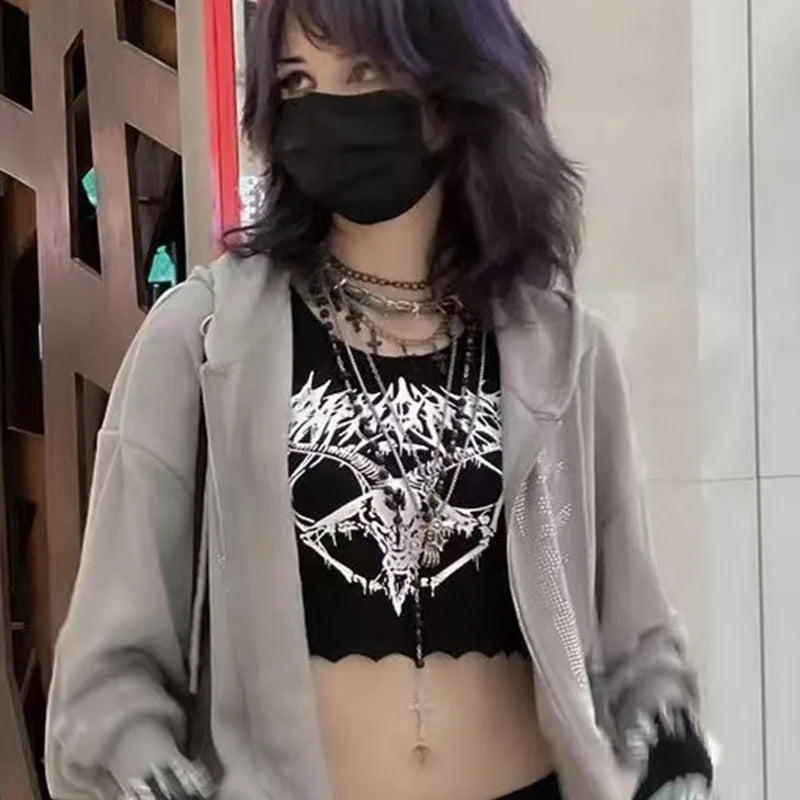 Grunge Goat Women's Crop Top