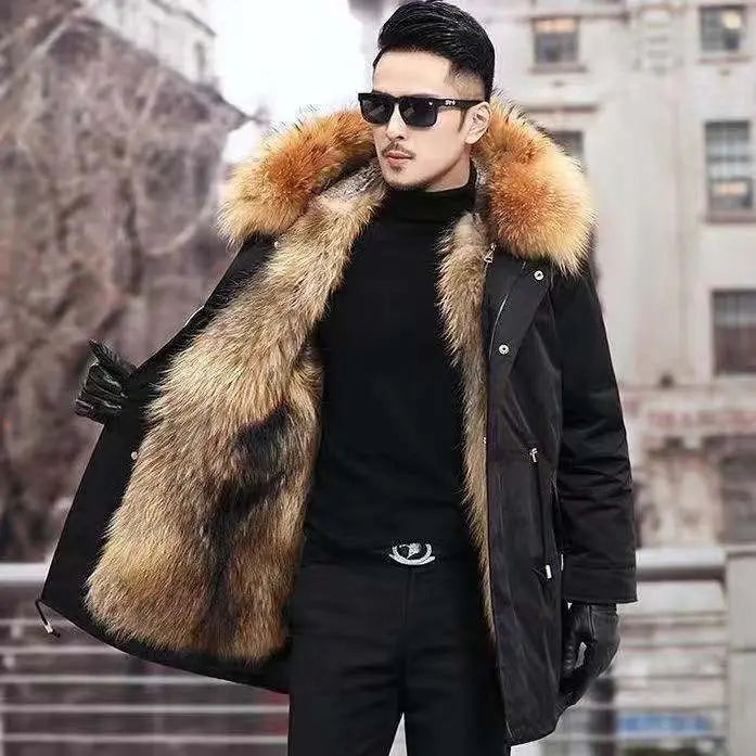Fur Lined Winter Coat Imitation Mink