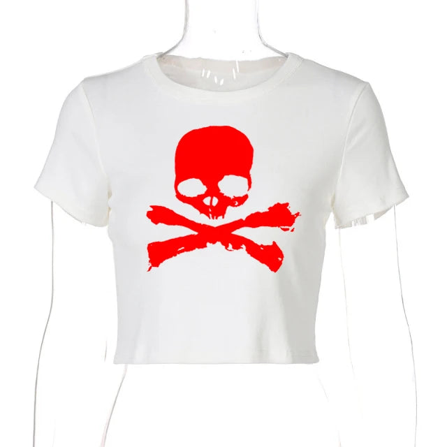 Vintage Print Short Sleeve T-Shirt
