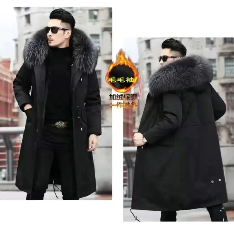 Fur Lined Winter Coat Imitation Mink