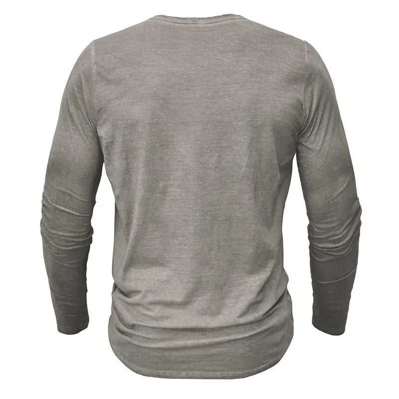 Vintage Mens Henley Shirt