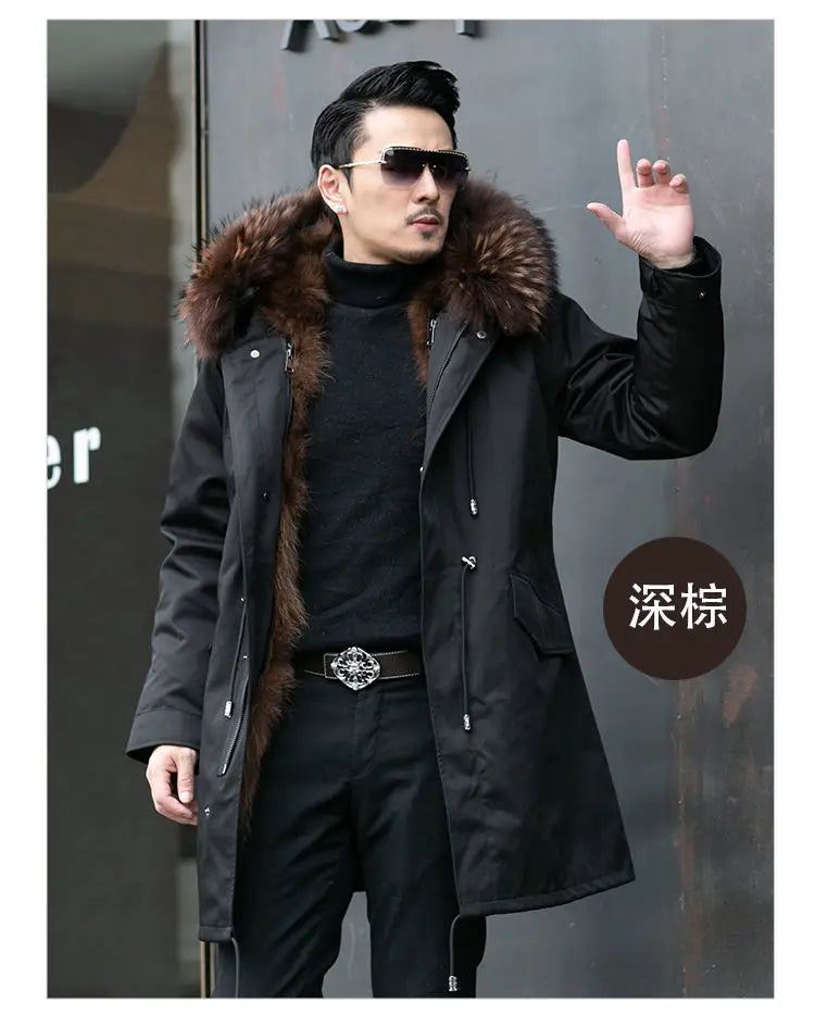 Fur Lined Winter Coat Imitation Mink