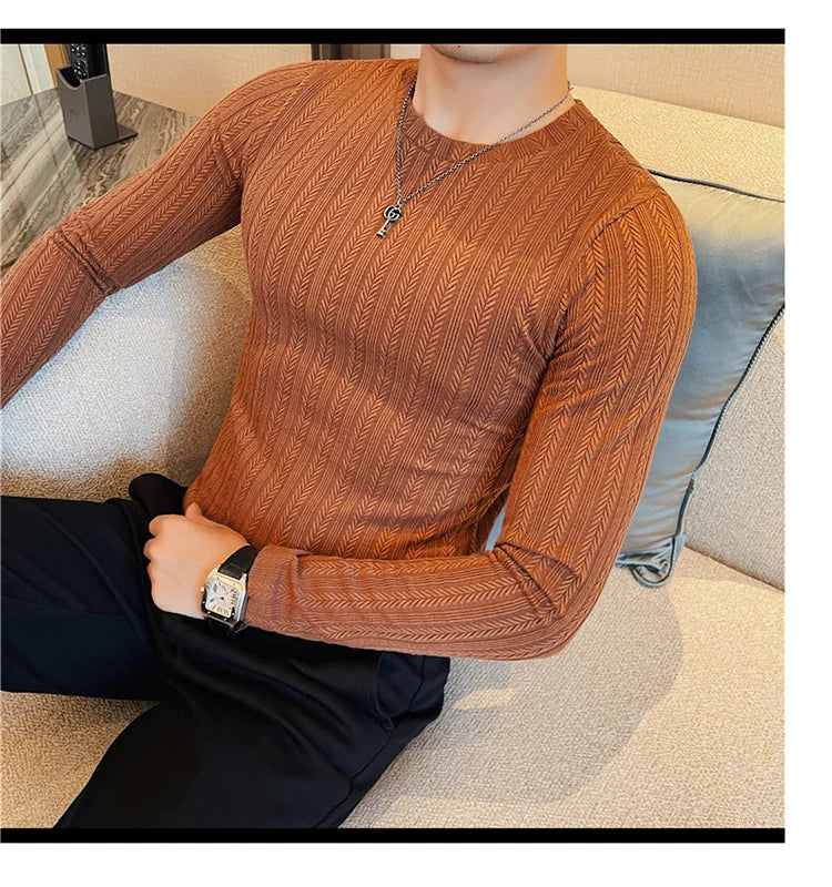 O-Neck Casual Slim Fit Pullover