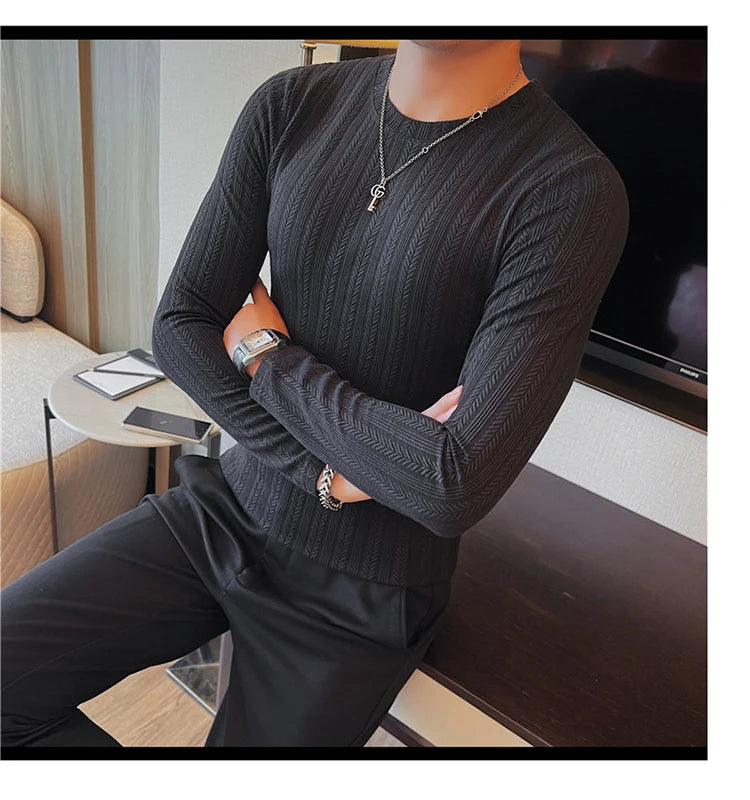 O-Neck Casual Slim Fit Pullover