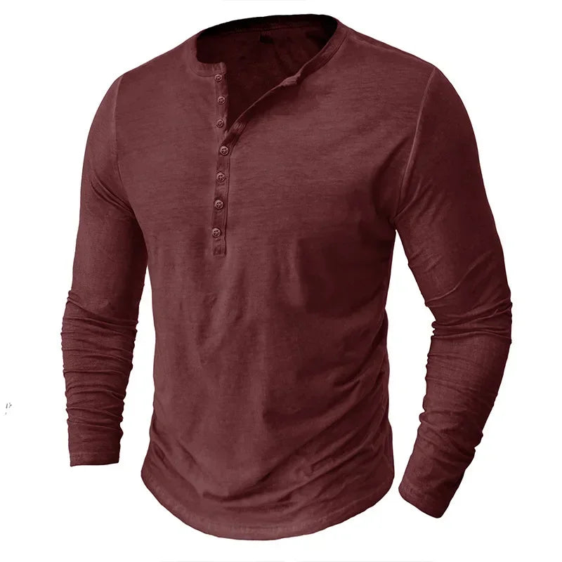 Vintage Mens Henley Shirt