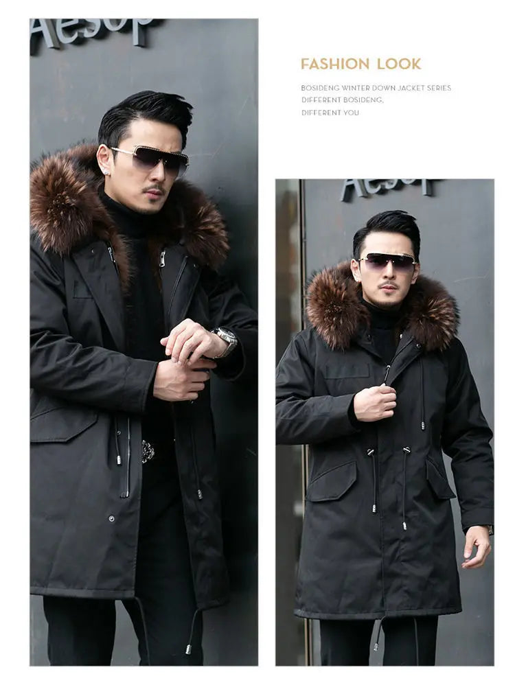 Fur Lined Winter Coat Imitation Mink