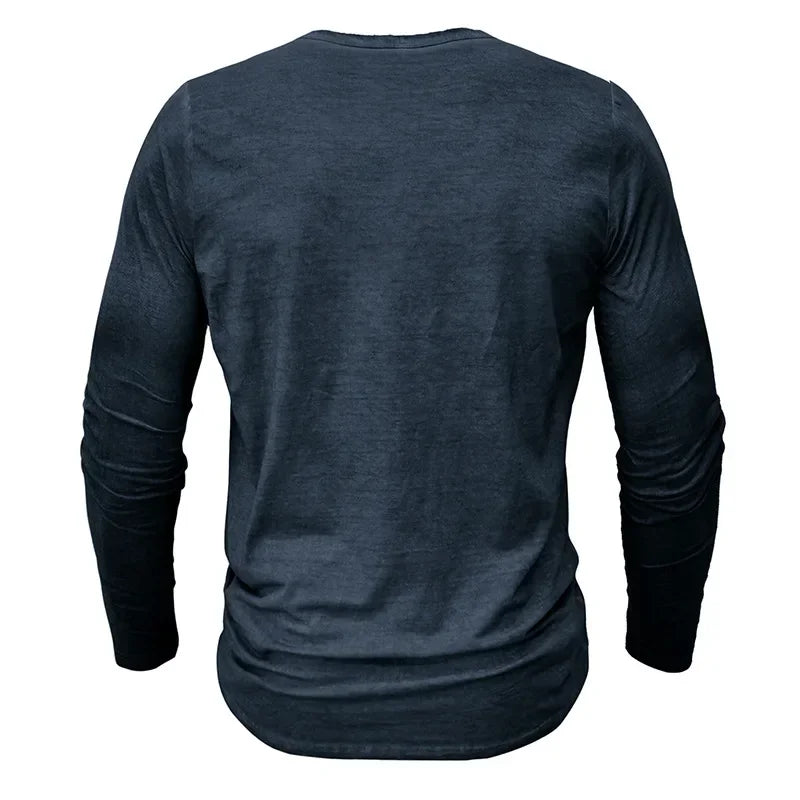 Vintage Mens Henley Shirt