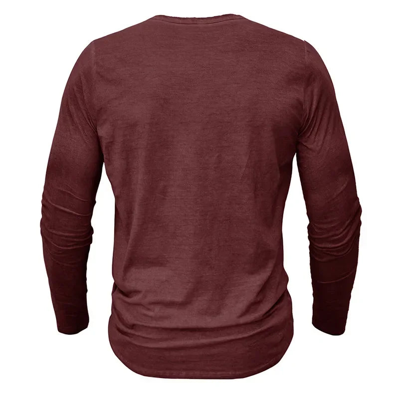 Vintage Mens Henley Shirt