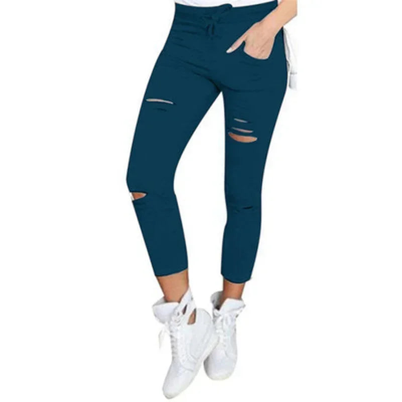 Women's Ripped Jean Leggings