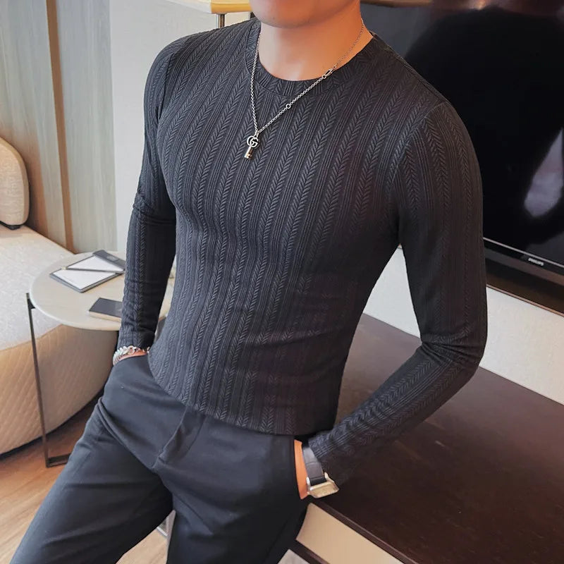 O-Neck Casual Slim Fit Pullover