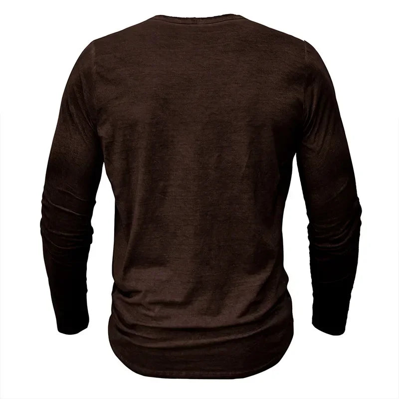 Vintage Mens Henley Shirt