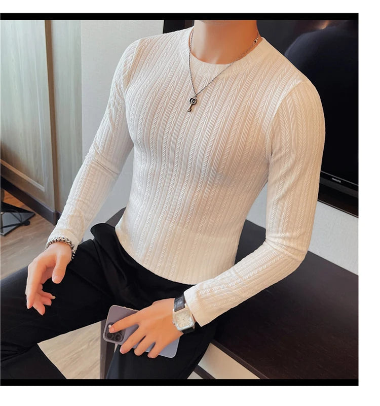 O-Neck Casual Slim Fit Pullover