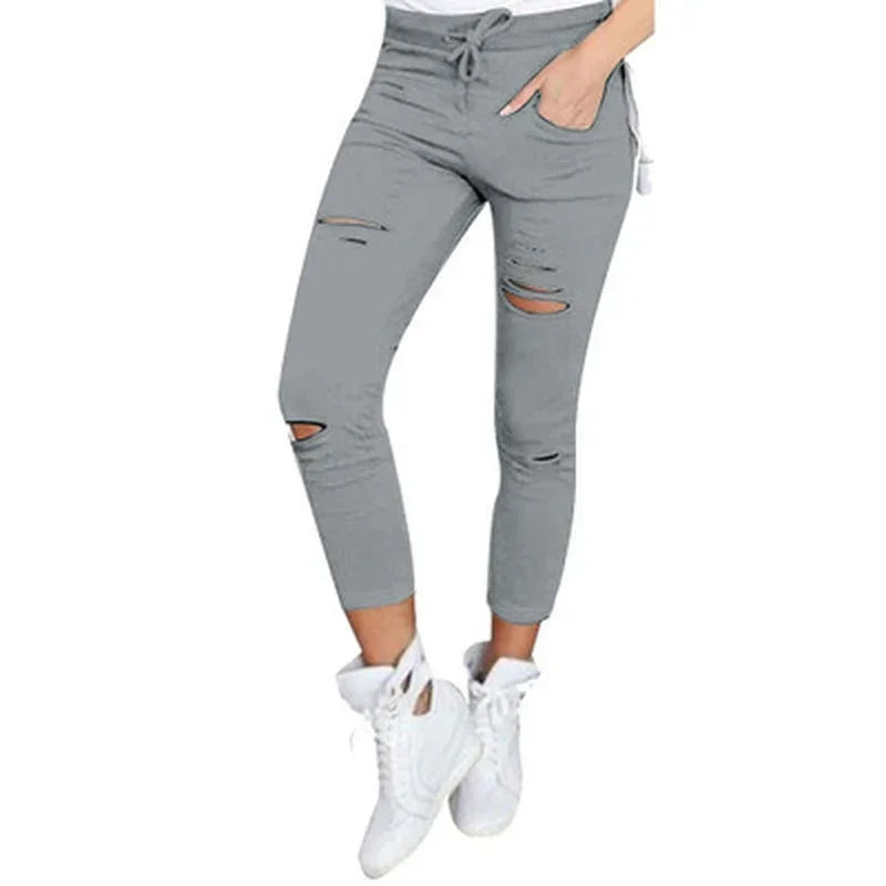 Women's Ripped Jean Leggings