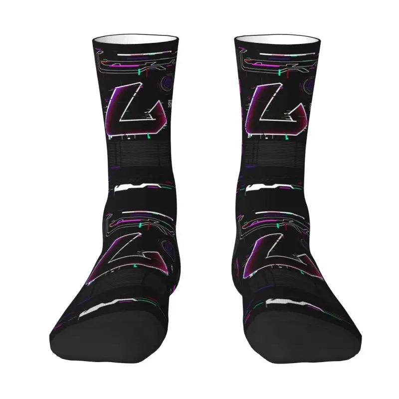 Techwear Cyber Ink Splash Socks
