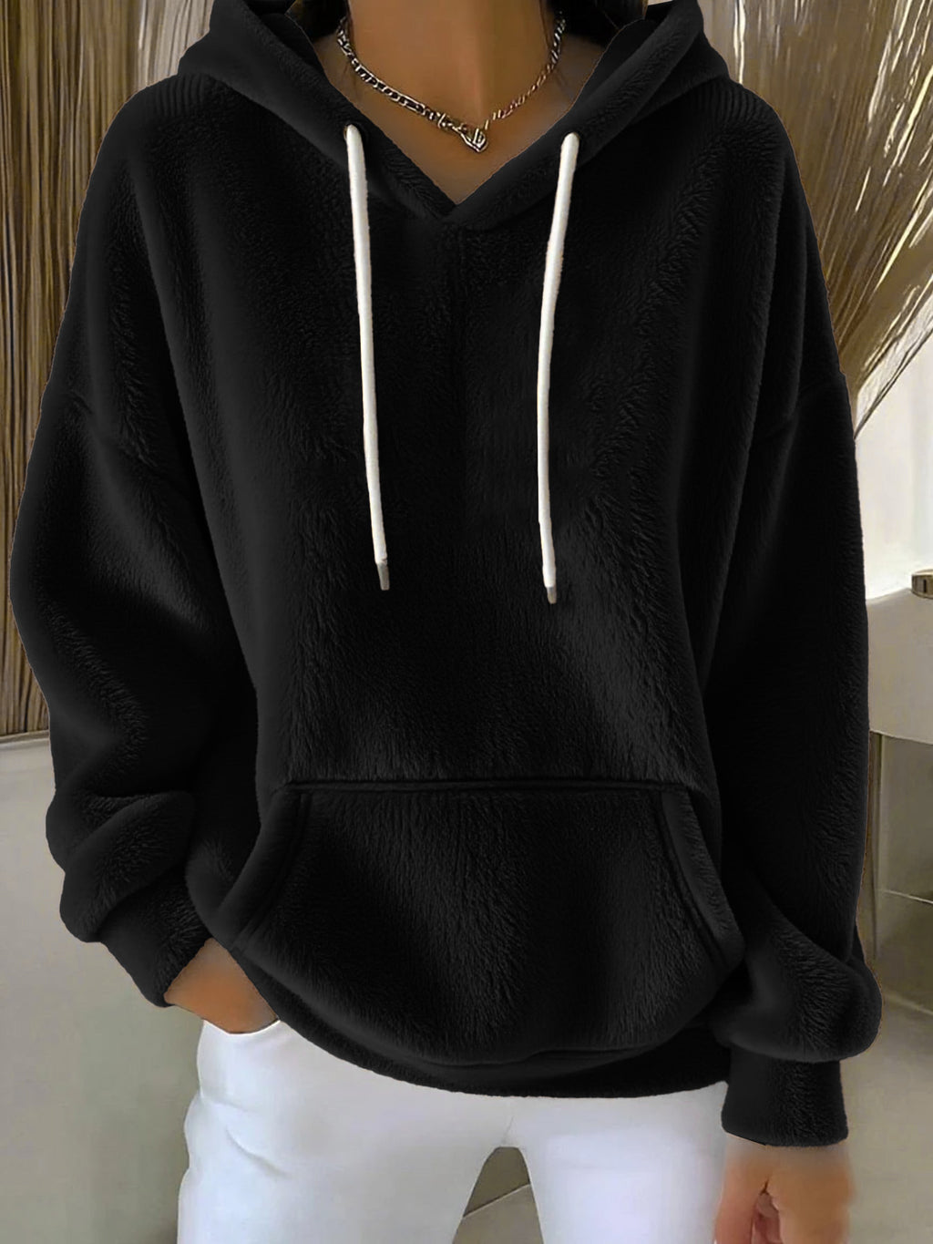 Lamb Fleece Lined Sweatshirt
