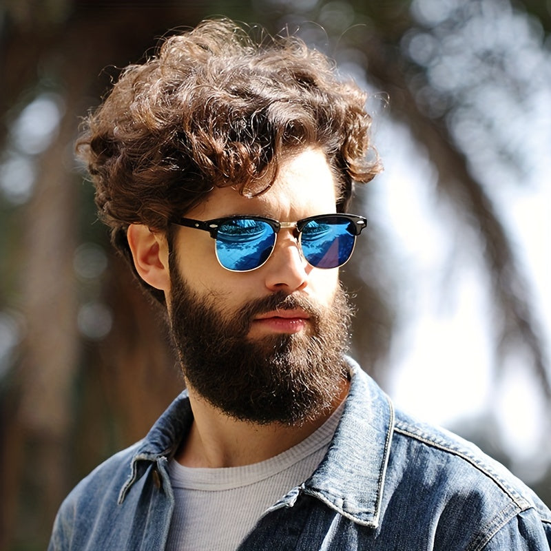 Retro Eyebrow Design Polarized Sunglasses