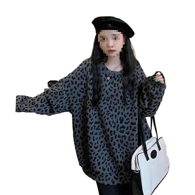 Leopard-print Fleece Hoodie