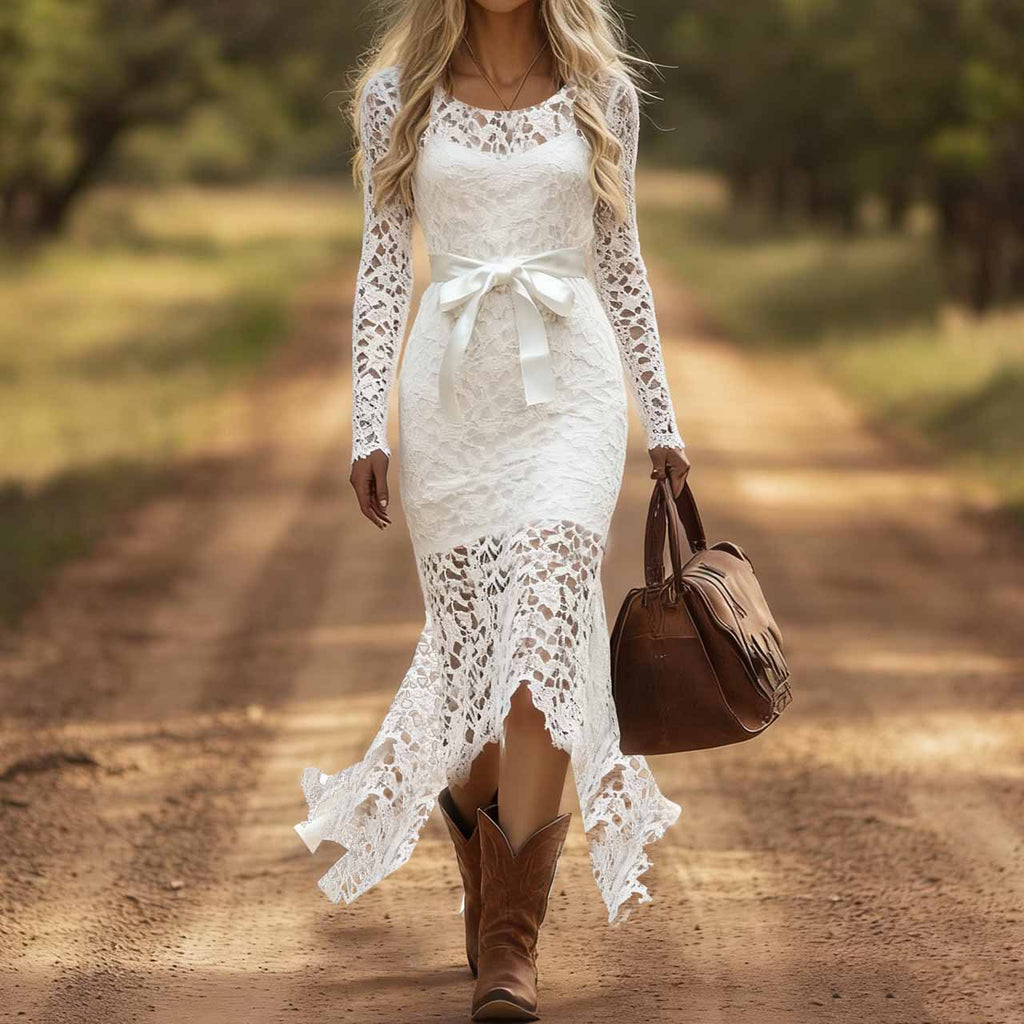 Elegant Western Style Fishtail Skirt