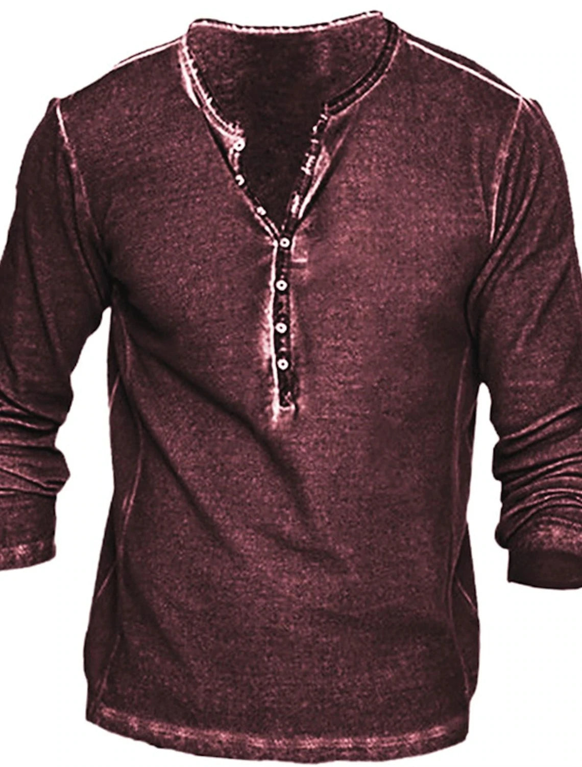 Button-Up V-Neck Vintage Shirt