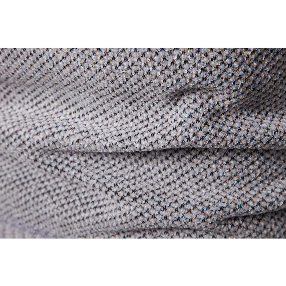 Thick Loose Casual Sweater Men's Cardigan Sweater Plus Fleece Hoodie Sweater