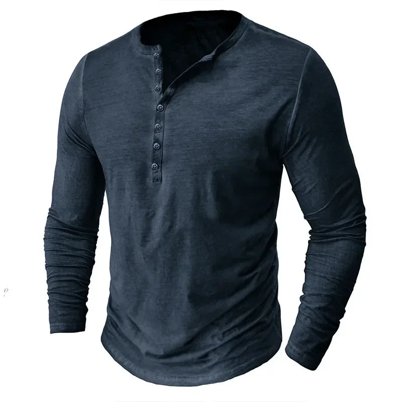 Vintage Mens Henley Shirt