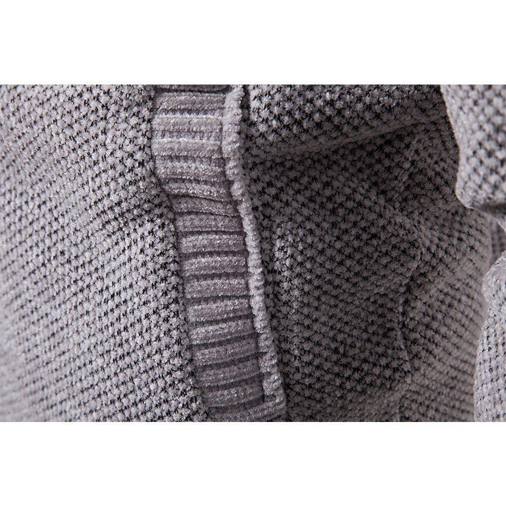 Thick Loose Casual Sweater Men's Cardigan Sweater Plus Fleece Hoodie Sweater