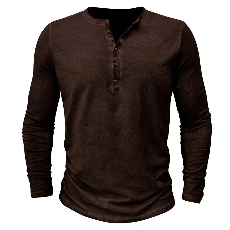 Vintage Mens Henley Shirt